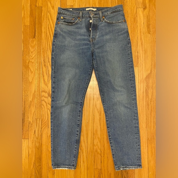 Levi's Women's Straight Leg Jeans - Blue - Picture 1 of 5